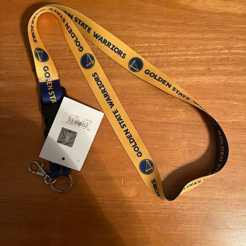 New With Tags, NBA Golden State Warriors Lanyard